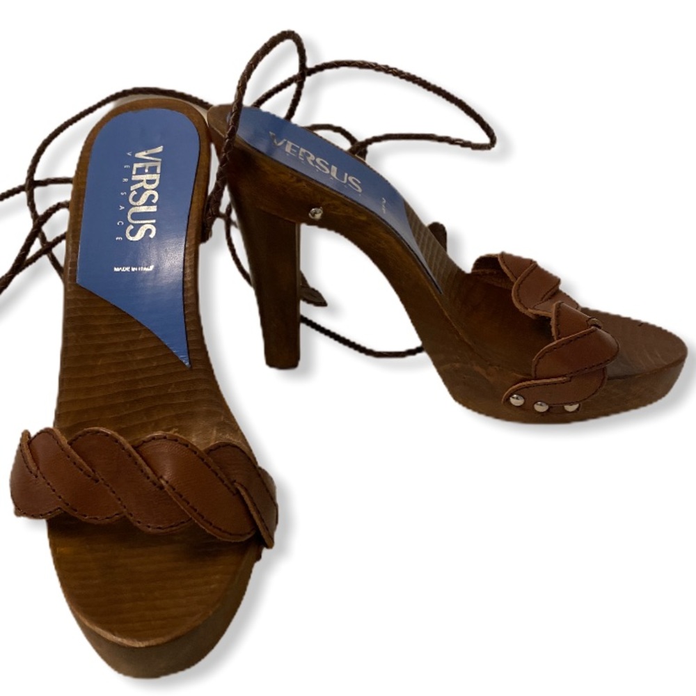 Versace Versus vintage Wooden heels Size 39